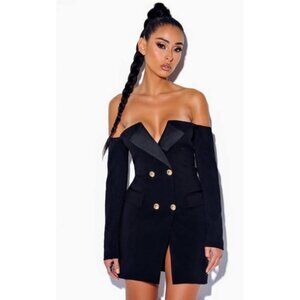 Blazer off Shoulder Dress